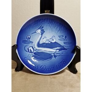 Royal Copenhagen Mother's Day Blue Plate 8"Porcelain 1978 Denmark Vintage